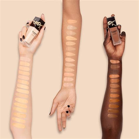 yves saint laurent encre de peau all hours foundation swatches|All Hours Foundation – Matte Liquid Foundation .